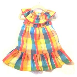 Yellow plaid Summer 2T dress